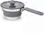 Attēls no InnovaGoods PLATINET SILICONE FOLDABLE CAMPING COOCKING SAUCEPAN POT WITH LONG HANDLE RONDELEK SILIKONOWY SKADANY DUGI UCHWYT 1 L GREY