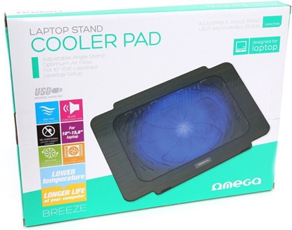 Attēls no Podstawka chodzca Omega COOLER PAD "BREEZE" WHITE