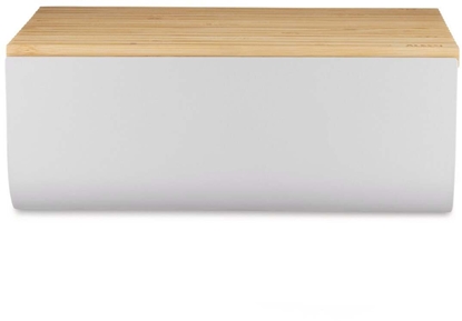 Picture of Pojemnik na chleb Alessi BG03 WG Mattina, stalowe drewno bambusowe, ciepy szary