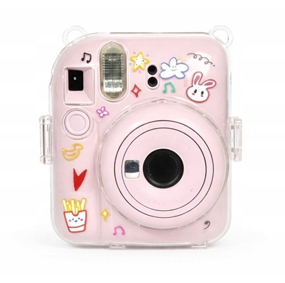 Изображение Pokrowiec LoveInstant Futera Etui Pokrowiec Case Osona Do Fuji Instax Mini 12 Sztywny + Pasek / sodki Mix Króliczek