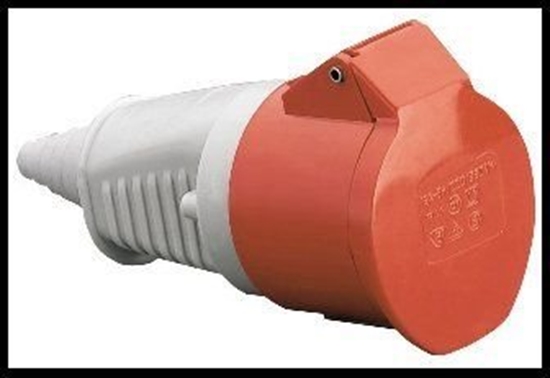 Picture of Polam Nako Gniazdo przenone 32A 3P+Z IP44 izolowane 380V 2643-326