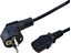Picture of Power Cable, straight IEC Conncector, black, 1.8 m Secomp