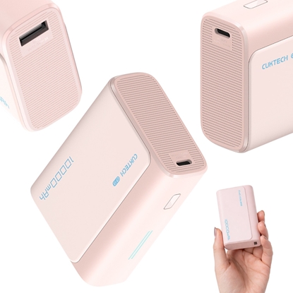 Picture of Powerbank Cuktech Powerbank Cuktech CP13 30W 10000mAh USB-C + USB-A - róowy