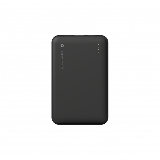 Picture of Powerbank dbramante dbramante1928 re-charge - Powerbank - 10000 mAh - 20 Watt - Apple 2.4A, PD/PPS, Apple Fast Charge, QC 3.0 - 2 wyjcia (24 pin USB-C, USB Typ A) - na kablu: USB-C - czarny