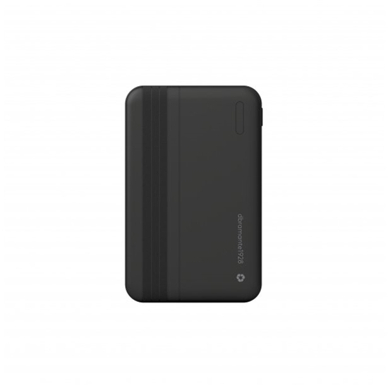 Изображение Powerbank dbramante dbramante1928 re-charge - Powerbank - 5000 mAh - 20 Watt - Apple 2.4A, BC 1.2, PD 2.0, PD 3.0, QC 2.0, QC 3.0 - 2 wyjcia (24 pin USB-C, USB Typ A) - na kablu: USB-C - czarny