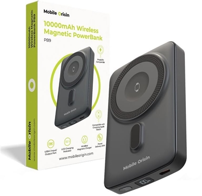 Picture of Powerbank Mobile Origin Wireless Magnetic 10000mAh Czarny