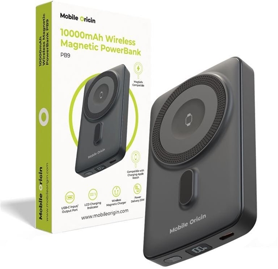 Picture of Powerbank Mobile Origin Wireless Magnetic 10000mAh Czarny