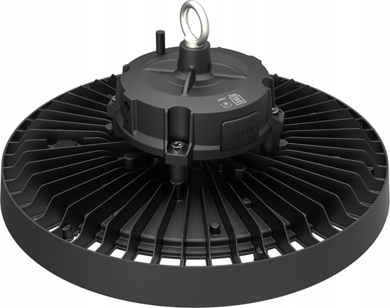 Изображение Pozostali Oprawa High-Bay Slim Light Design UFO LED 200W 4000K 32000LM 90° 1-10 DIM IP66 IK10 czarna