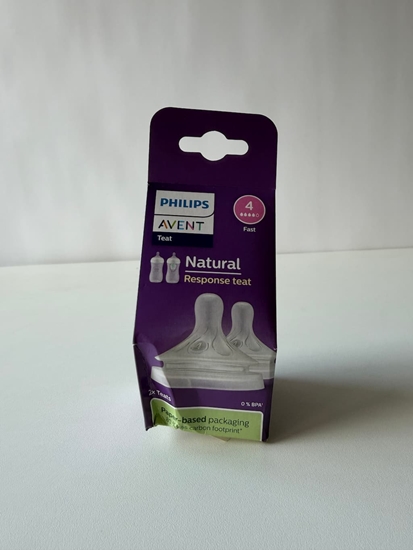 Picture of Prece ar Bojātu iepakojumu- Philips Avent Natural Response pudeļu silikona knupīši, ātra plūsma, 3m+ (2 gab.)