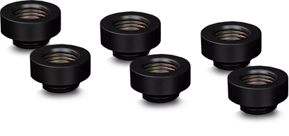 Изображение PrimoCHILL Thermal Grizzly DeltaMate Extender Fitting - MF7 czarny opakowanie 6 sztuk