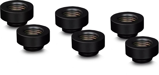 Picture of PrimoCHILL Thermal Grizzly DeltaMate Extender Fitting - MF7 czarny opakowanie 6 sztuk