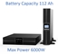 Picture of Profesionāls Apkures sist. tīras sinusoīdas UPS Invertors ar akum. 16x12V/7Ah | 6000W | LCD displejs