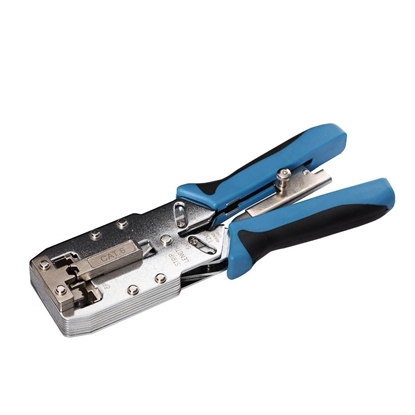 Attēls no Profesionāls instruments RJ45 CAT5E, CAT6, CAT7  konektoru montāžai UTP, FTP SFTP kabeļiem