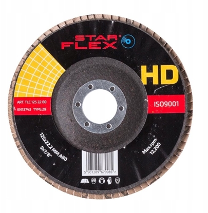 Изображение PSG Tarcza listkowa ceramiczna Star Flex T29 SG INOX 125-22 gran 60 TLC1252260