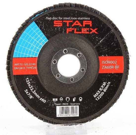 Изображение PSG Tarcza listkowa Star Flex STAL T29 125-22 gran 40 TLS1252240