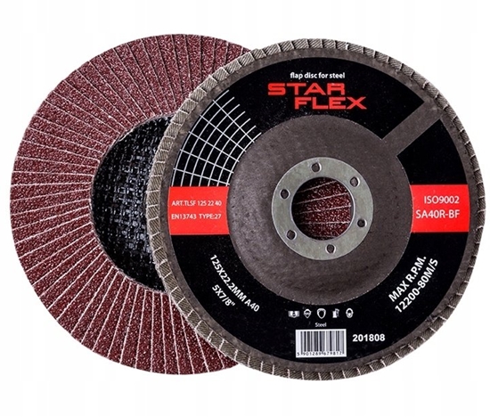 Изображение PSG Tarcza listkowa Star Flex STAL T29 125-22 gran 60 TLS1252260
