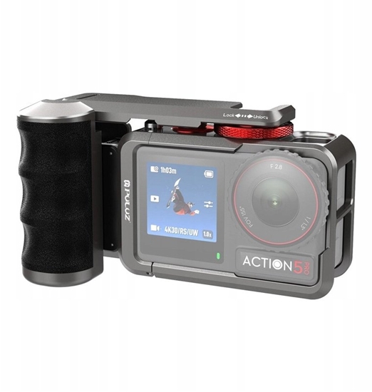 Изображение Puluz Metalowa obudowa ochronna z uchwytem Puluz dla DJI Osmo Action 5 Pro / Action 4 / Action 3