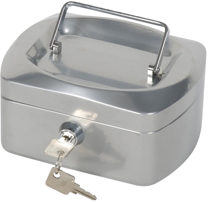 Attēls no QConnect Kasetka na pienidze Q-CONNECT, maa, 152x120x80mm, srebrna