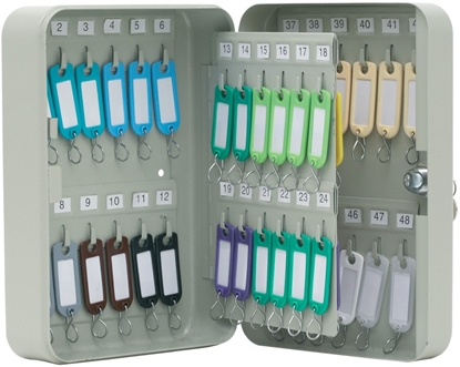 Изображение QConnect Szafka na klucze Q-CONNECT, na 48 kluczy, 250x180x80mm, szara