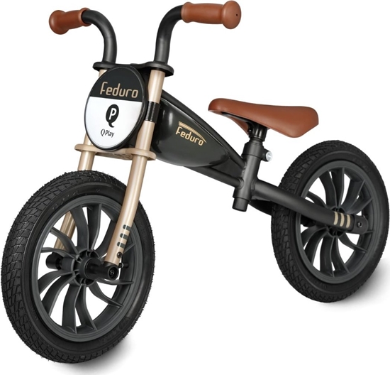 Picture of Qplay Rowerek Biegowy Feduro Black-Golden