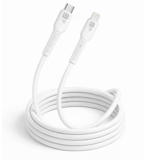 Picture of Quik Accessories QK-1022 Soft Silicone 27W Charging & Data Cable USB-C to Lightning 1m