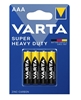 Picture of R03 AAA baterija 1.5V Varta Superlife / Super Heavy Zinc-carbon iepakojumā 4 gb.