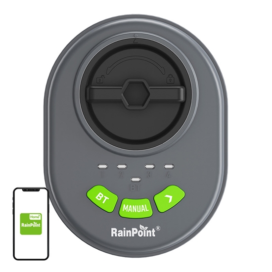 Picture of RainPoint 4-zone sprinkler controller with app, Bluetooth