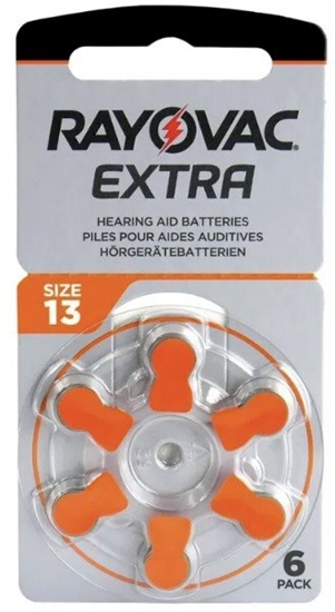 Picture of Rayovac Extra V13AT 1.45V Hearing aid batteries 6pcs