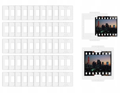 Изображение Ramka JJC Ramki Do Slajdów Oprawki Na Negatywy 35mm 50x50 Abs 36x24 Zatrzask 50 Szt. / Sm-35x50