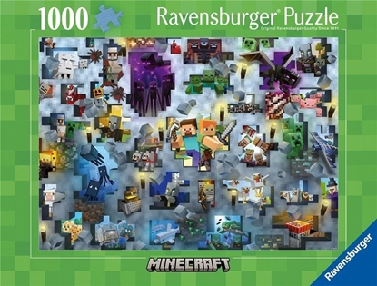 Attēls no Ravensburger Puzzle Minecraft Challenge 1000 elementów