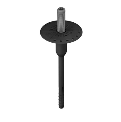 Attēls no Rawlplug R-TFIX-8S Koek fasadowy wkrcany 8/235mm z obtryskiem czarny odporny na UV [OP 100]