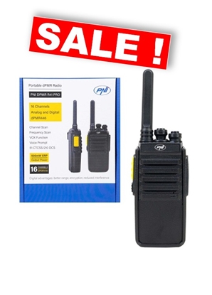Picture of Rācija DPMR R41 PRO, 0.5W, 16 kanāli, VOX, programmējama, 1500 mAh, komplektā austiņas ar mikrofonu
