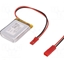 Attēls no Re-battery: Li-Po; 3.7V; 1200mAh; cables; 10x30x40mm