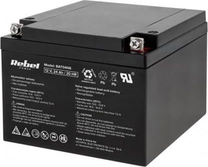 Attēls no Rebel Akumulator 12V/24Ah (BAT0406)