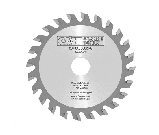 Изображение Regulējams priekšzāģis CMT 288.121.24H; 120x20 mm; Z24; 5°