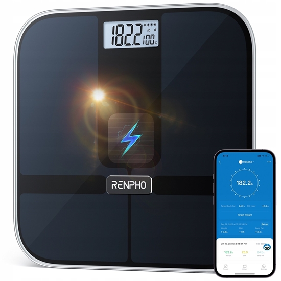 Picture of RENPHO Elis Solar 2 Smart Scale Juodas