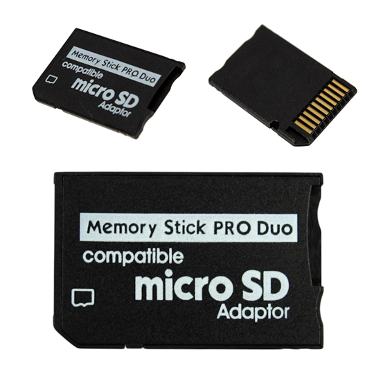 Изображение Riff Memory Stick Pro Duo uz MicroSD SDHC TF kartes adaptera pārveidotājs priekš PSP 1000 2000 3000 un Sony foto/video kameras