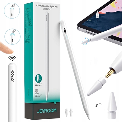 Picture of Rysik Joyroom Rysik stylus aktywny Joyroom JR-X9S Pro z 2 wymiennymi kocówkami - biay