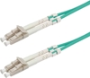 Picture of Roline Fibre Optic Jumper Cable, 50/125µm, LC/LC, OM3, turquoise, 5 m