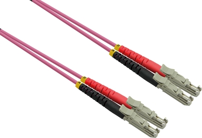 Attēls no Roline FO Jumper Cable Duplex, 50/125µm OM4, LSH/LSH, UPC Polish, LSOH, violet, 10 m
