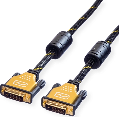 Изображение Roline GOLD Monitor Cable, DVI (24+1), Dual Link, M/M, 1 m