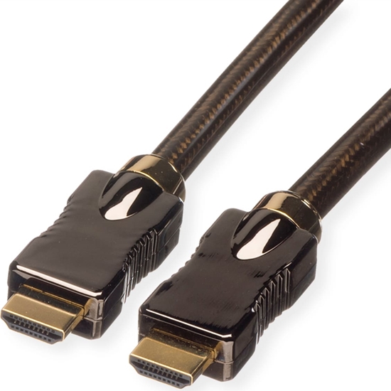 Picture of Roline HDMI Ultra HD Cable + Ethernet, M/M, black, 1 m