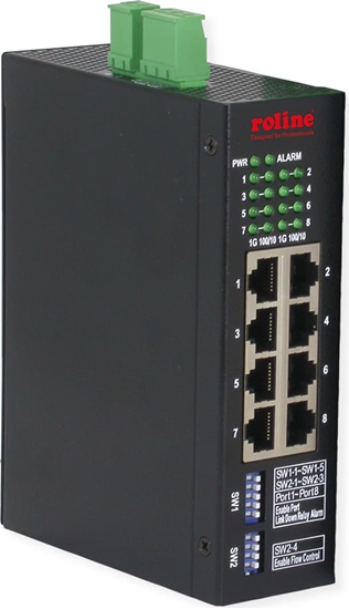 Picture of Roline Industrial Managed 8-Port L2 Gigabit Ethernet Switch
