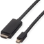 Attēls no Roline Mini DisplayPort Cable, Mini DP-UHDTV, M/M, black, 2 m