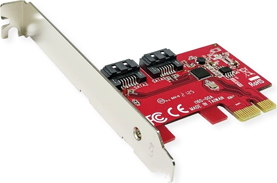 Picture of Roline PCIe x1 SATA III 6Gbps AHCI 2Port Low Profile Host Adapter