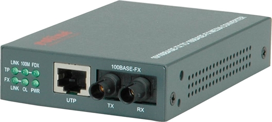 Picture of Roline RC-100FX/ST Fast Ethernet Converter, RJ-45 to ST, Loop-back