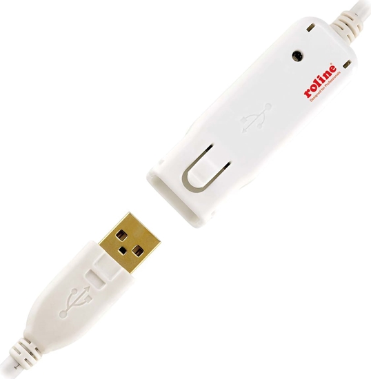 Изображение Roline USB 2.0 Active Repeater Cable for 12.04.1085, 12 m