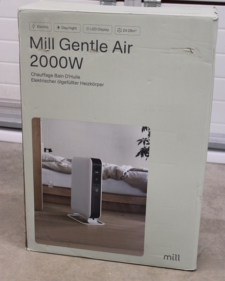 Picture of SALE OUT.  | Mill | Heater | AB-H2000DN | Oil Filled Radiator | 2000 W W | Number of power levels 3 | Suitable for rooms up to 24-34 m³ | White | DAMAGED PACKAGING, USED, INCOMPLETE SET | 230 V V