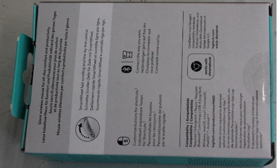 Picture of SALE OUT. Logitech Signature | Mouse | M650 L LEFT | Optical | Wireless | Bluetooth | 2.4 GHz | 4000 dpi | Left-handed | Black | Grey | | SALE OUT. Logitech DEMO, SCRATCHED