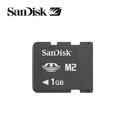 Attēls no SanDisk M2 Memory Stick Micro atmiņas karte 1 Gb lietota pārbaudīta formatēta Bulk